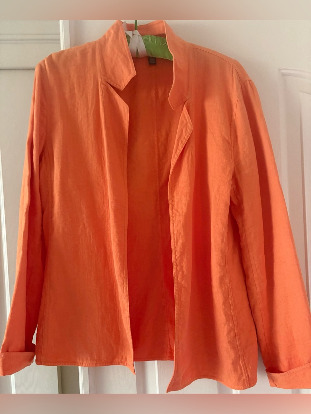 Chic spring/summer jacket in vibrant hot orange